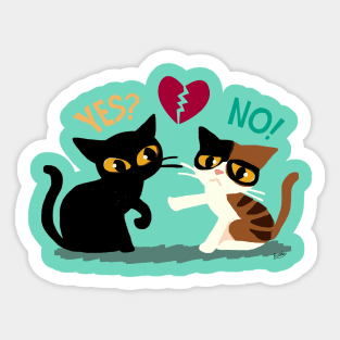 Yes or no Sticker